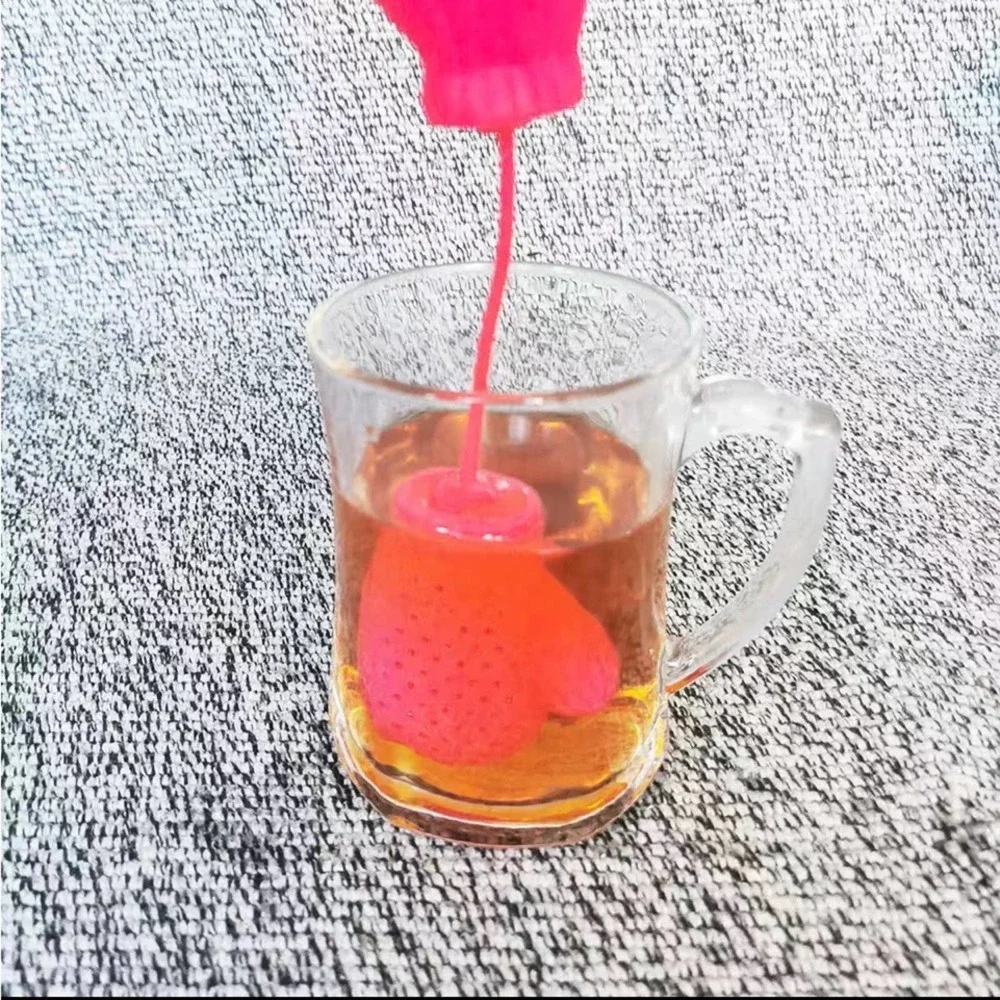 Creative Glove Shaped Mini Tea Strainer Silicone Tea Drain